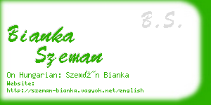 bianka szeman business card